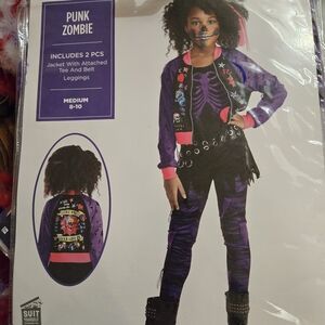 Leg Avenue Punk Zombie Kids Costume - Purple and Black